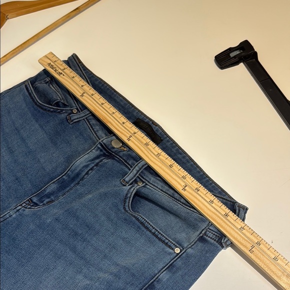 Uniqlo Heattech Blue Skinny Jeans High-Rise Size 30X32 - Picture 7 of 10